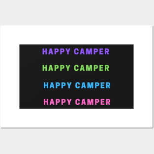 Happy Camper Sticker Pack - Colourful Posters and Art